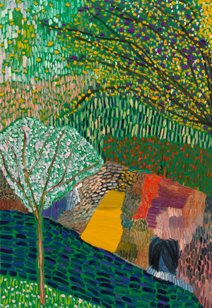 Matthew Wong, Untitled, 2017, oil on canvas, 182.9 x 121.9 cm, Private Collection © Matthew Wong Foundation c/o Pictoright Amsterdam 2023