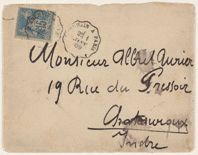 Letter from Émile Bernard to Albert Aurier. Source: New York Public Library