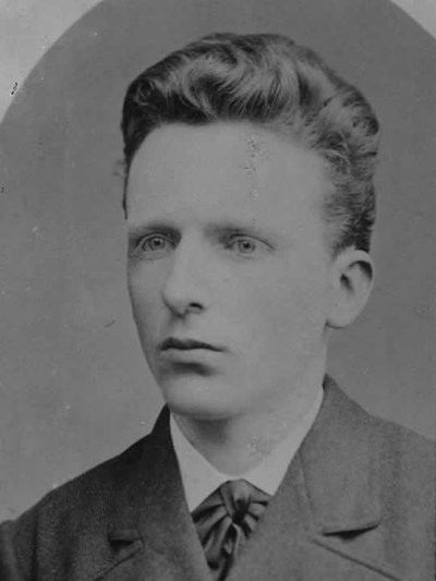 Photo of a young Theo van Gogh, Vincent's brother, 1878