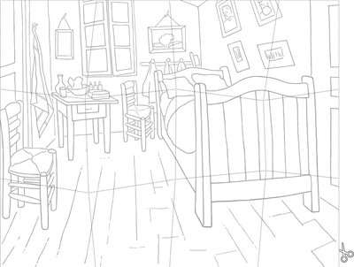 Colouring puzzle The Bedroom