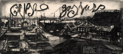 Marcel van Eeden (1965), Untitled, 2022, charcoal on canvas