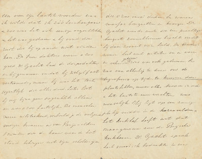 Letter from Theo van Gogh to his wife Jo, in which he described Vincent's last words, 1 August 1890