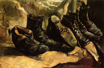 Vincent van Gogh, Three Pairs of Shoes, 1886-1887 Harvard Art Museums. Fogg Art Museum, Cambridge, USA