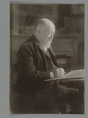 Hendrik Willem Mesdag in his Studio