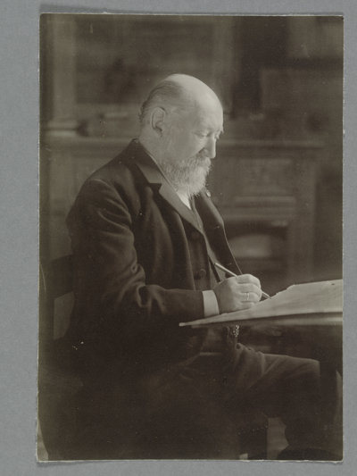 Hendrik Willem Mesdag in his Studio